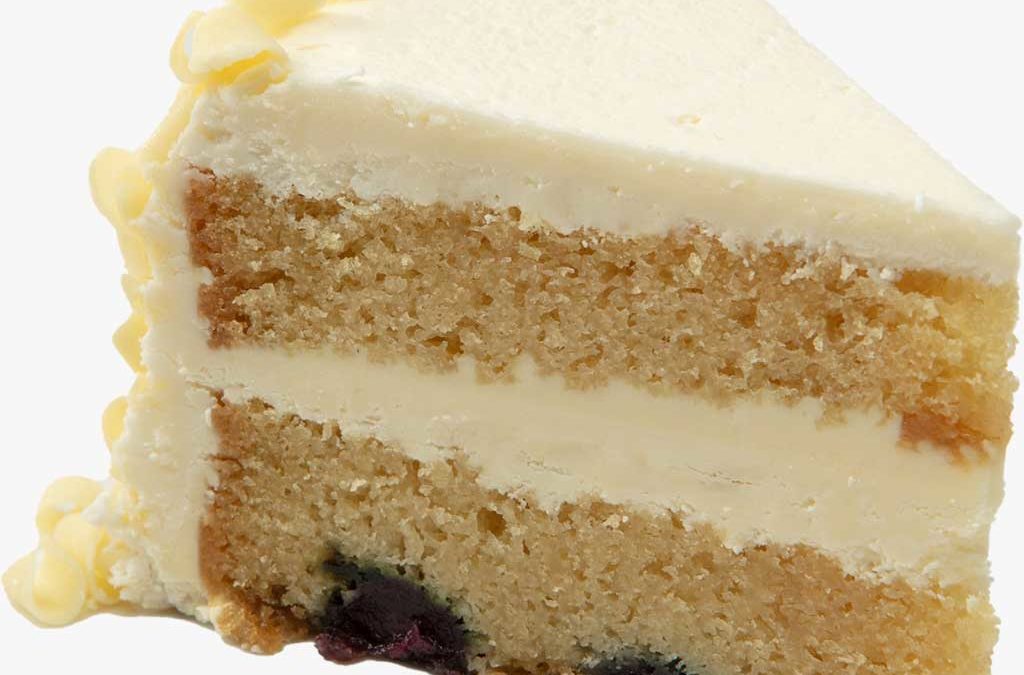 Lemon Blueberry Cake  8″ 8 Slice